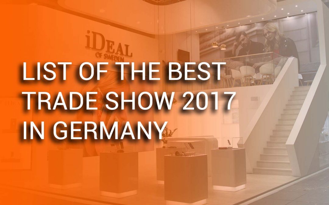 List of the best trade show 2017 in Germany